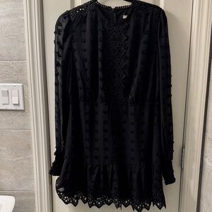 Elegant Black Lace Dress